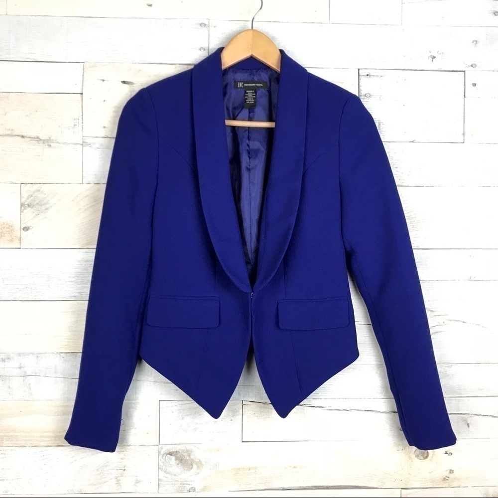 INC International Concepts Blue Blazer Jacket Coat XS